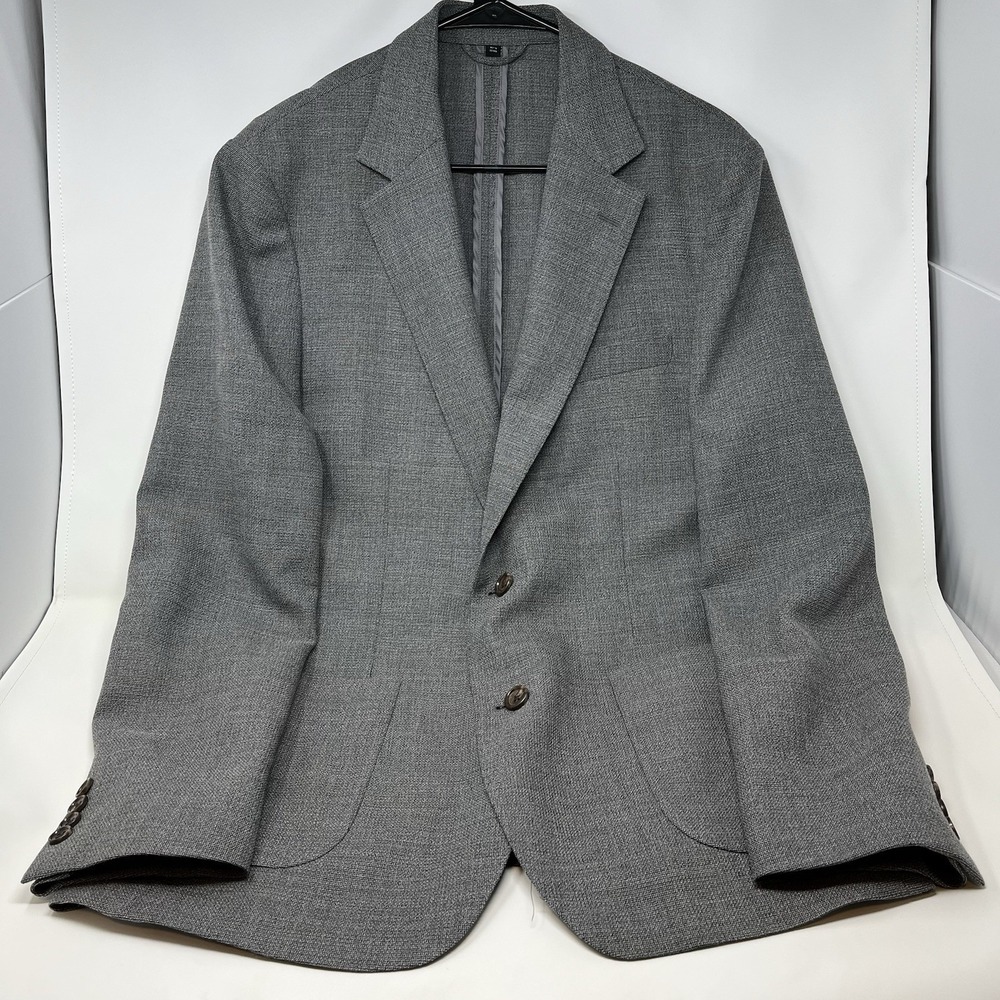 Bonobos Men's Marzotto Italian Wool Unstructured Slim Fit Blazer Gray Modern 40R